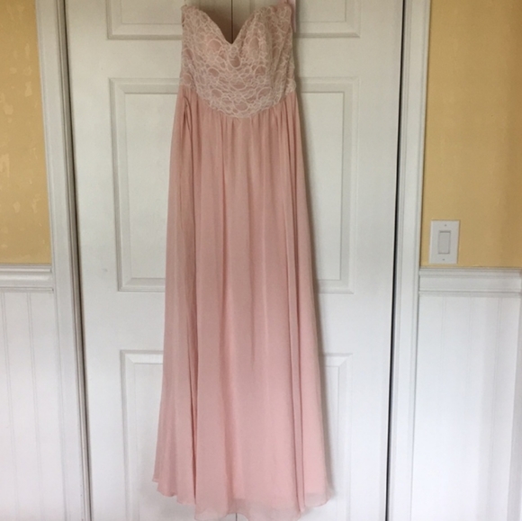 Mori Lee Blush Bridesmaid Dress - Picture 3 of 5